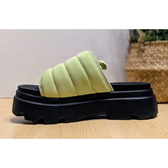 UGG Caterpillar Green Callie Platform Sandals Women's Size 8 *NEW* - Picture 8 of 12